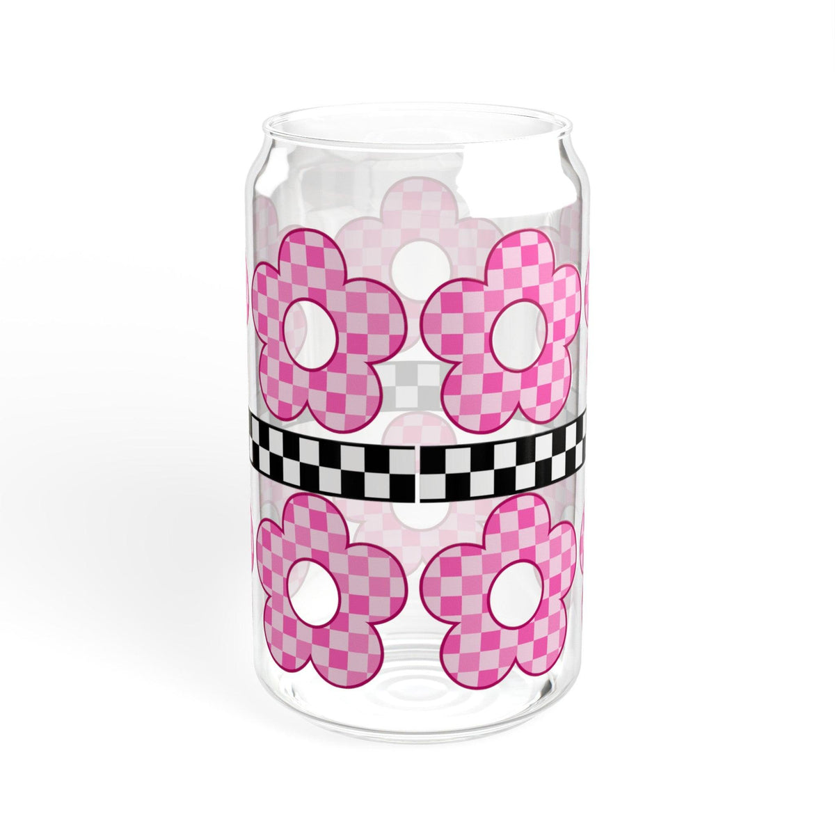 Retro Daisy Sipper Glass, 16oz