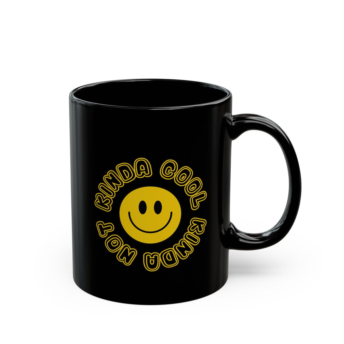 Kinda Cool Kinda Not Black Mug (11oz, 15oz)