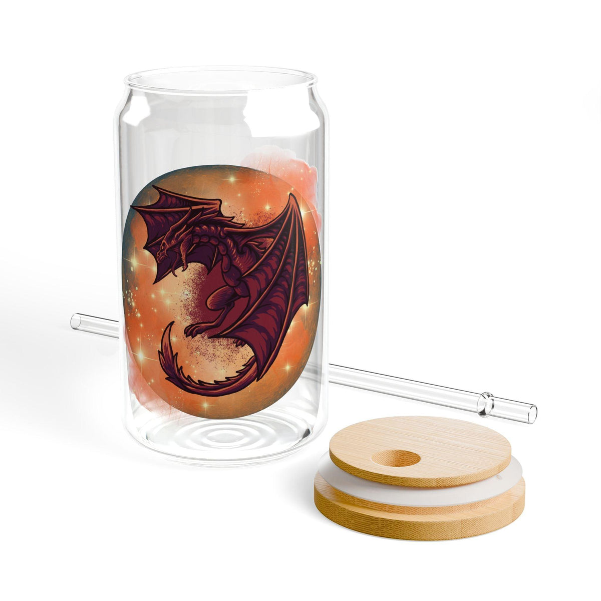 #Bookish Dragonfire Sipper Glass, 16oz