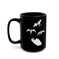 #Bookish Dragons Black Mug (15oz)