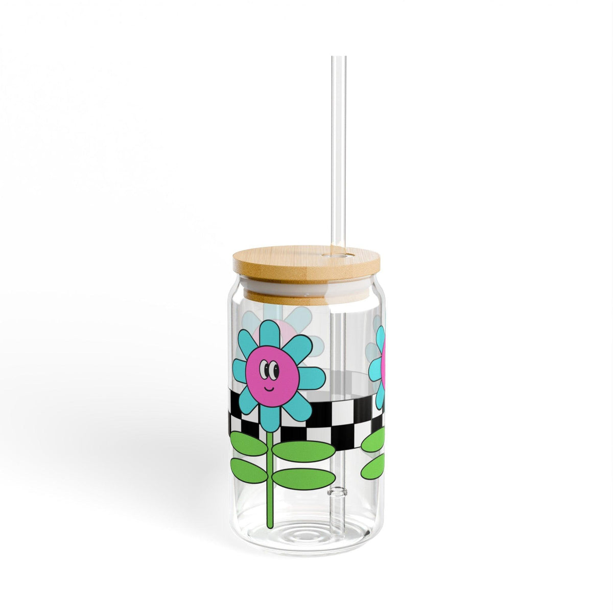 Crazy Daisy Sipper Glass, 16oz