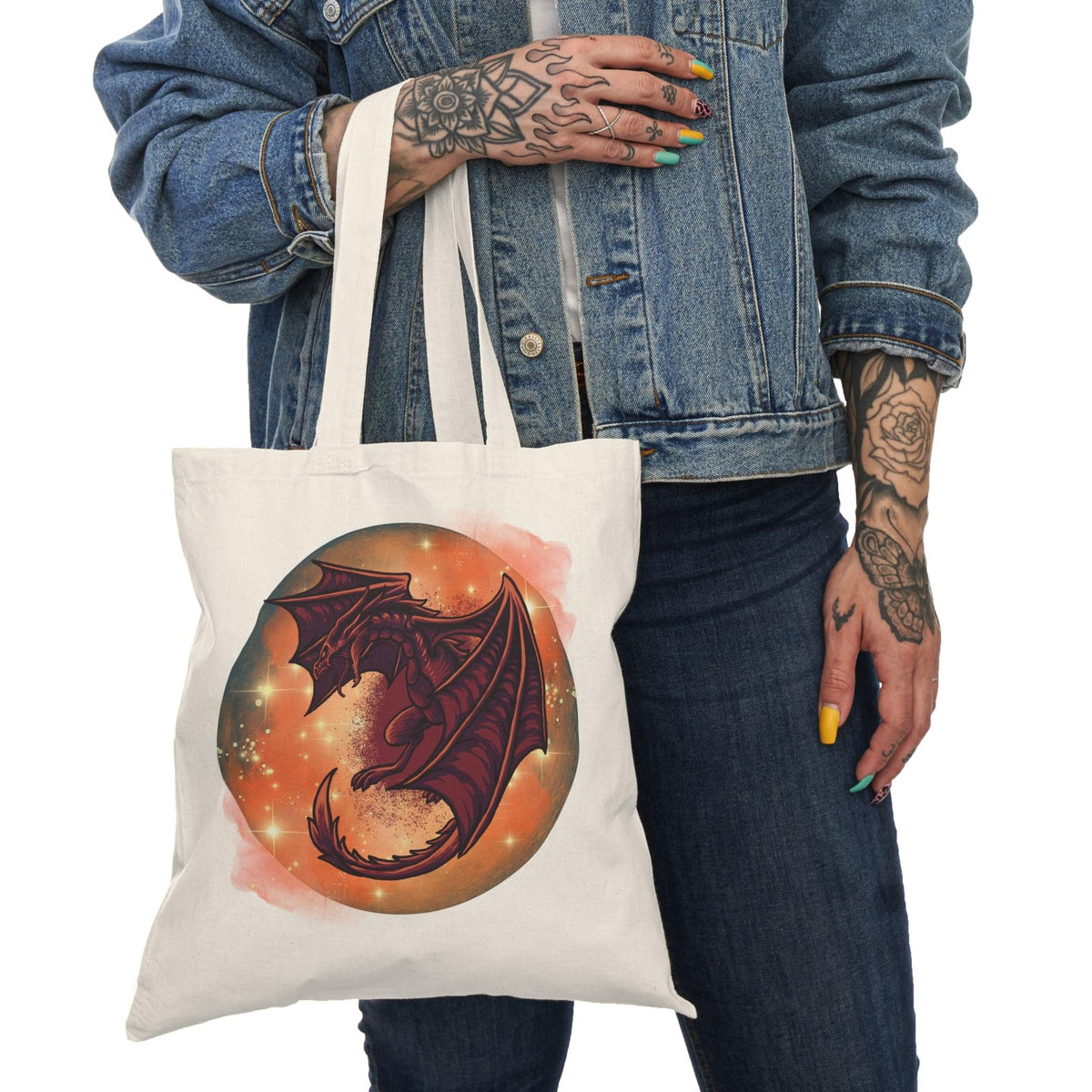 #Bookish Dragonfire 100% Natural Cotton Tote Bag