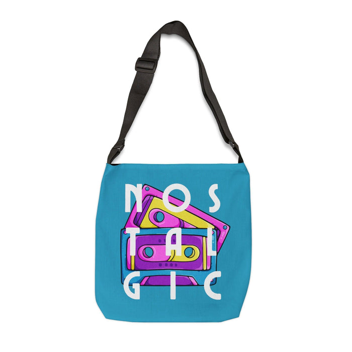 Retro Cassette Tapes NOSTALGIC Adjustable Tote Bag - Kate Burton Company