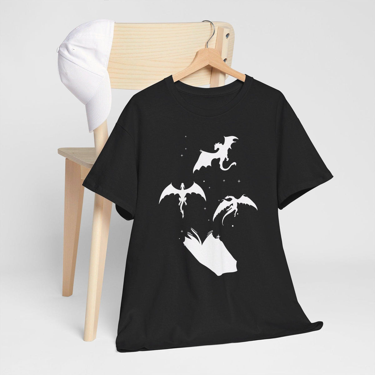 #Bookish Dragons Heavy Cotton Tee - Black