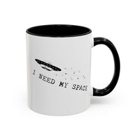 I Need My Space Color Accent Coffee Mug, 11oz