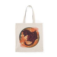 #Bookish Dragonfire 100% Natural Cotton Tote Bag