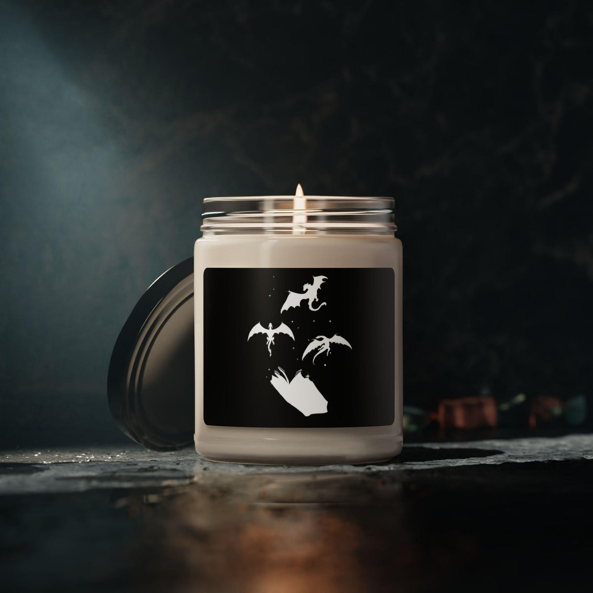 #Bookish Dragons Scented Soy Candle, 9oz