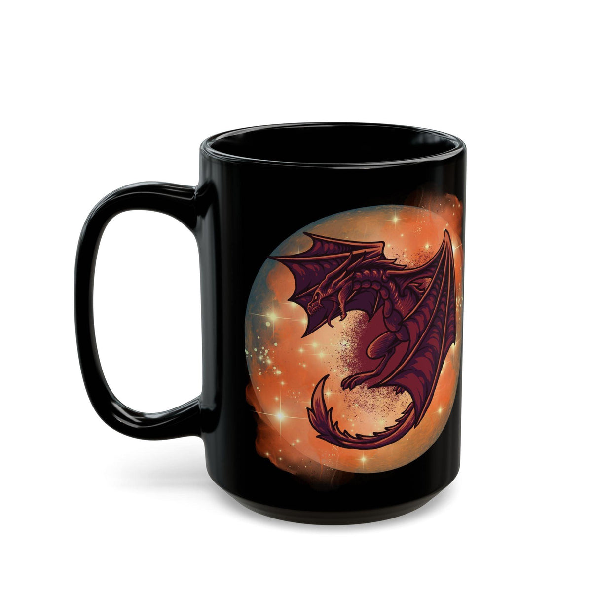 #Bookish Dragonfire Black Mug (15oz)