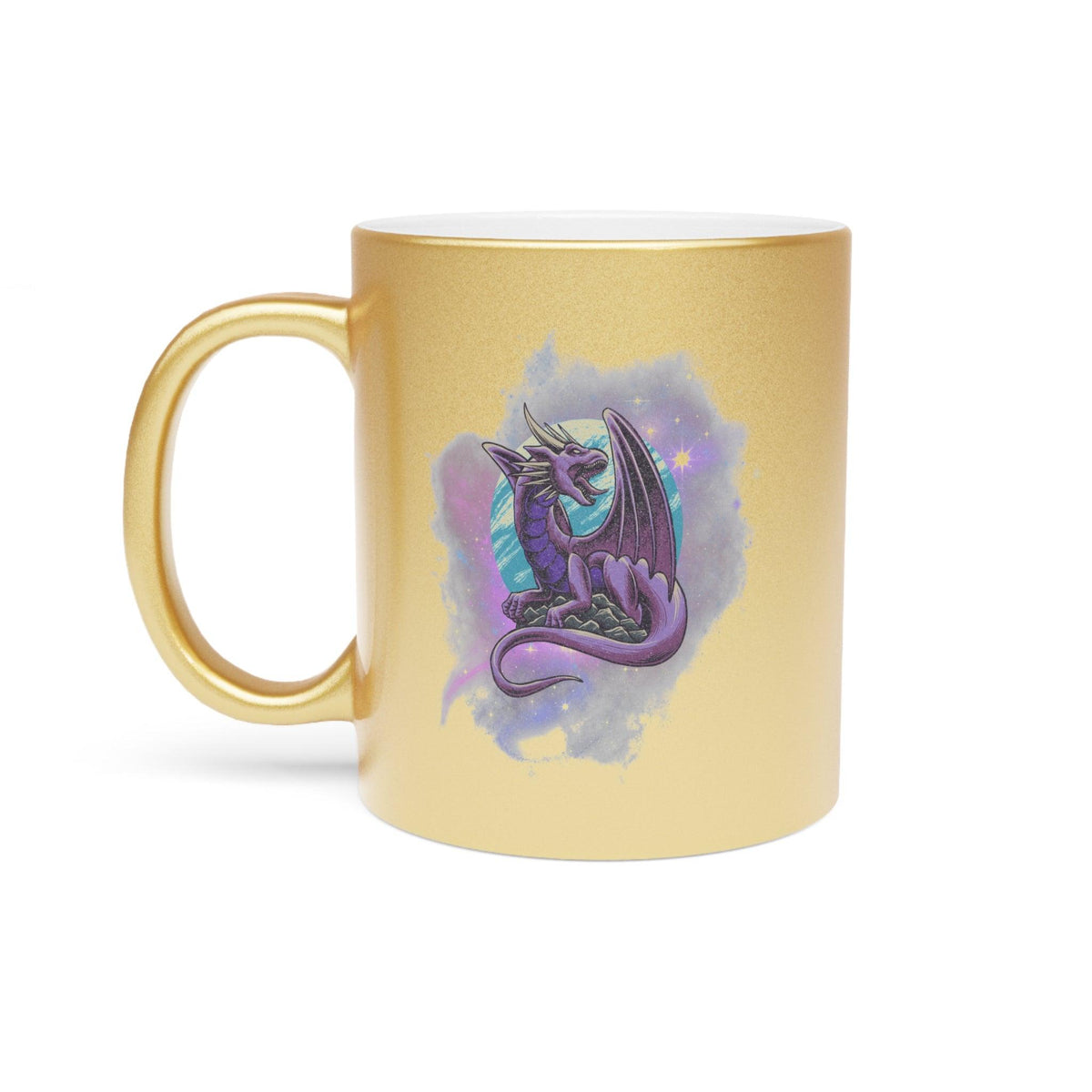 #Bookish Dragonbane Metallic Mug