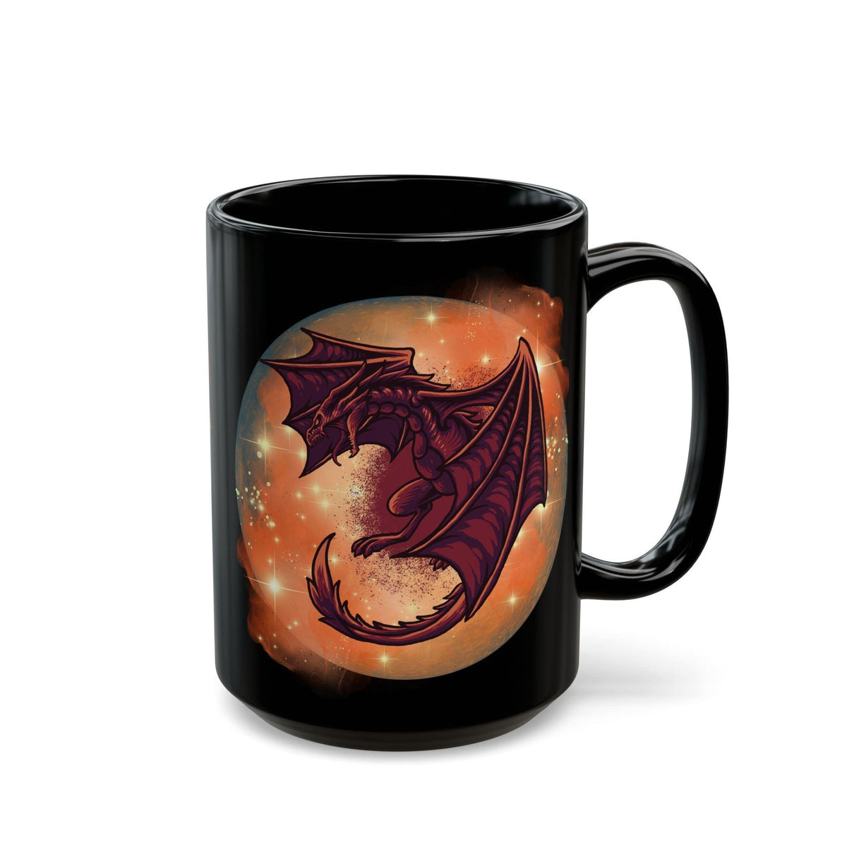 #Bookish Dragonfire Black Mug (15oz)