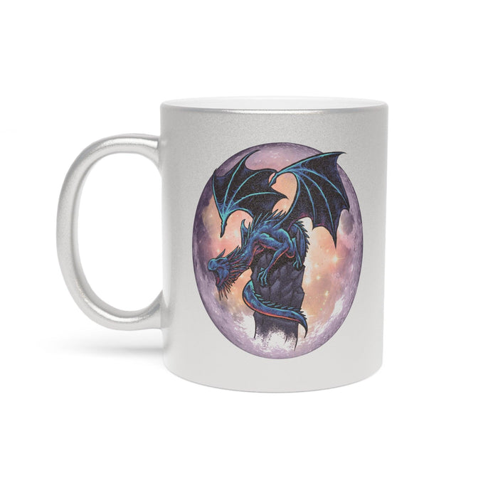 #Bookish Dragons Knight Metallic Mug