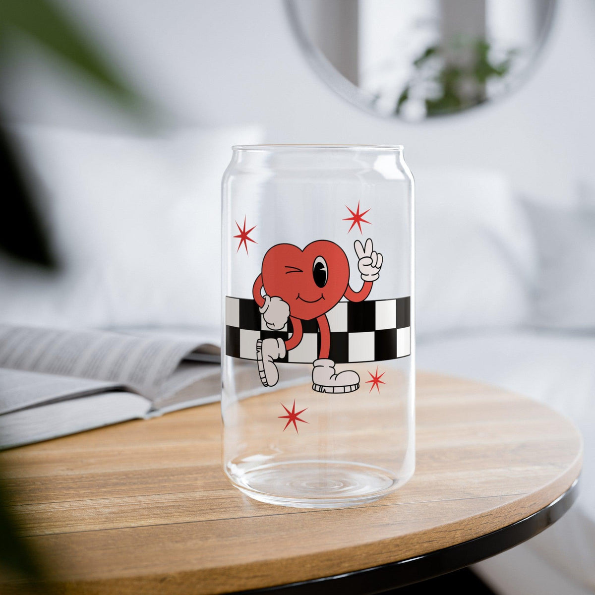 Love Rocks Sipper Glass, 16oz