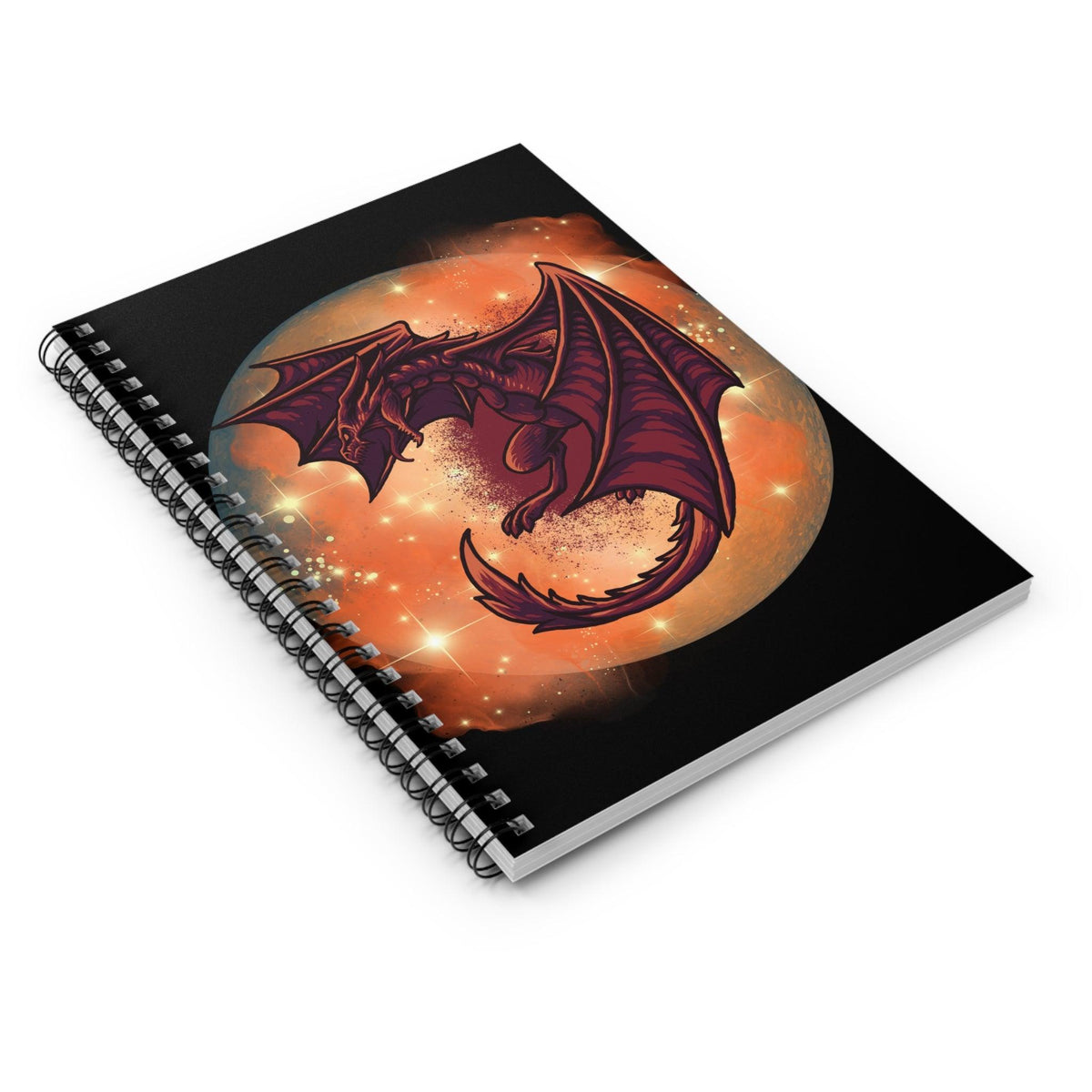 #Bookish Dragonfire Spiral Notebook - Ruled Line