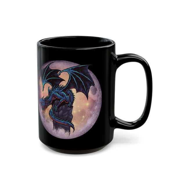 #Bookish Dragons Knight Black Mug (15oz)