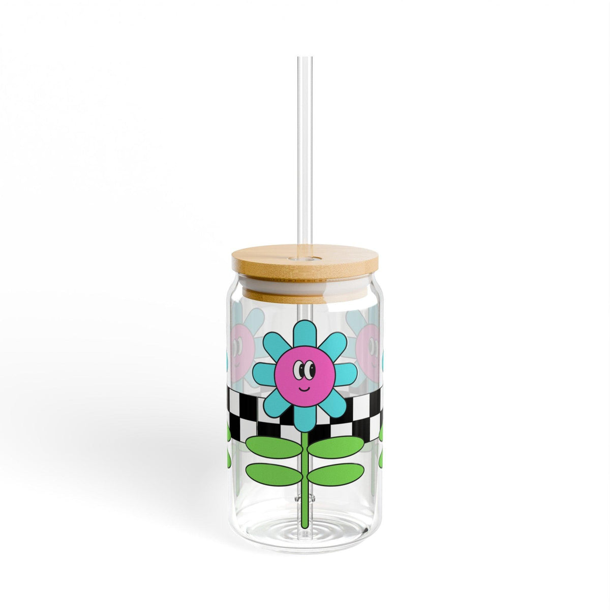 Crazy Daisy Sipper Glass, 16oz