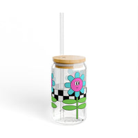 Crazy Daisy Sipper Glass, 16oz