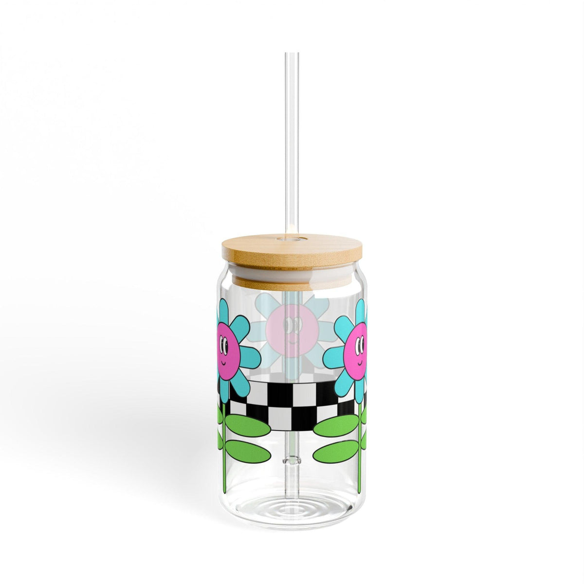 Crazy Daisy Sipper Glass, 16oz