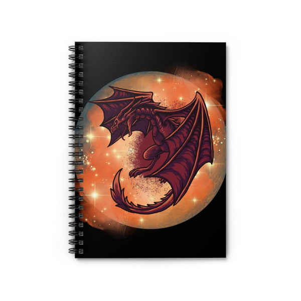 #Bookish Dragonfire Spiral Notebook - Ruled Line