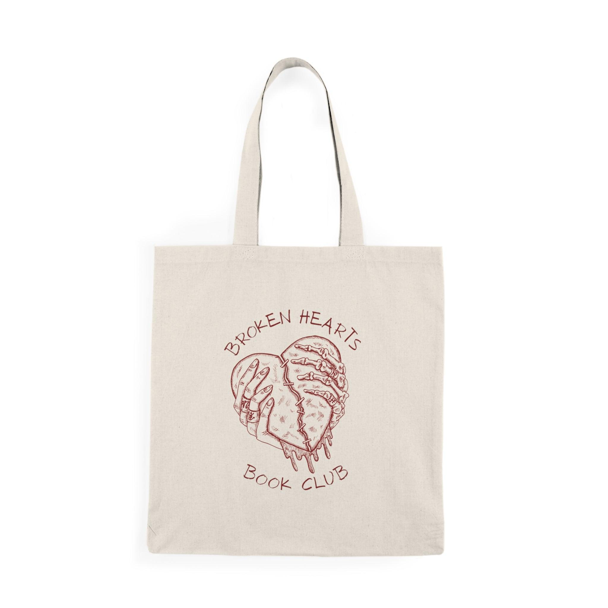 Bookish Broken Hearts 100% Natural Cotton Tote Bag 15x16 – Kate Burton  Company