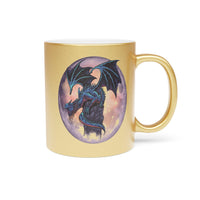 #Bookish Dragons Knight Metallic Mug