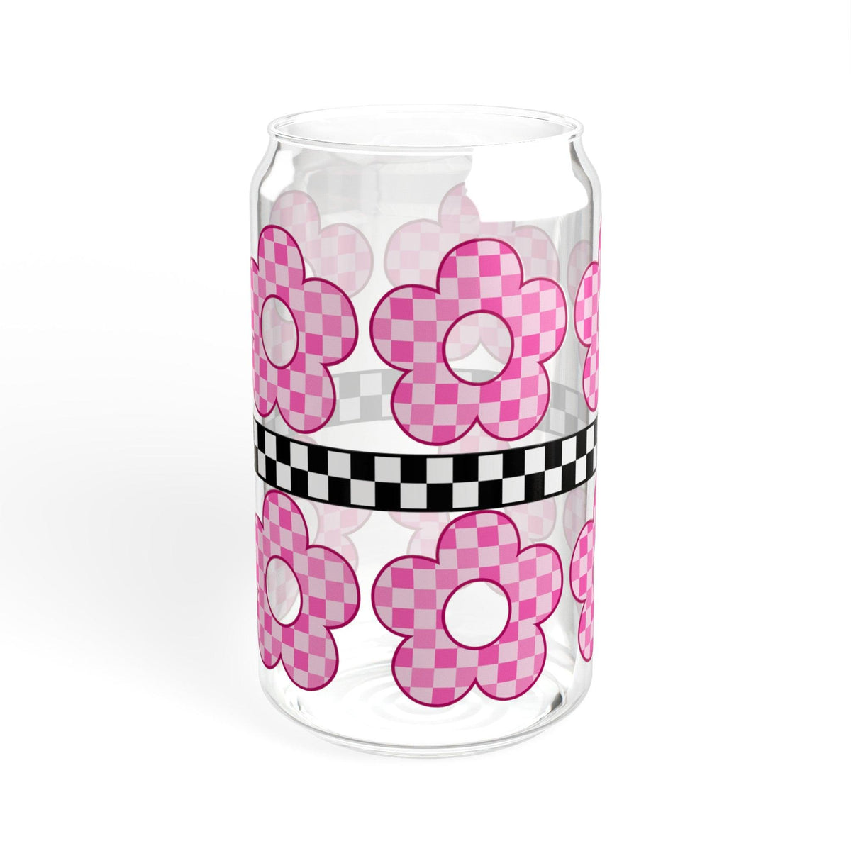 Retro Daisy Sipper Glass, 16oz