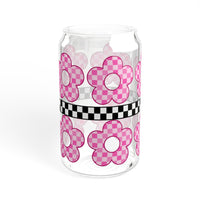 Retro Daisy Sipper Glass, 16oz