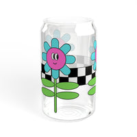 Crazy Daisy Sipper Glass, 16oz