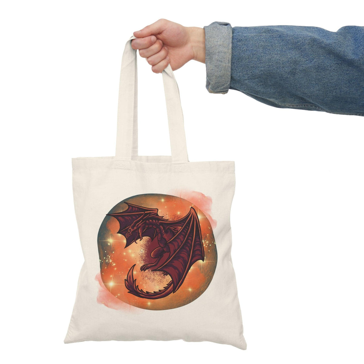 #Bookish Dragonfire 100% Natural Cotton Tote Bag