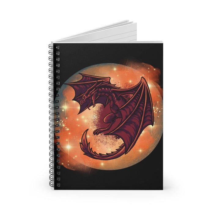 #Bookish Dragonfire Spiral Notebook - Ruled Line