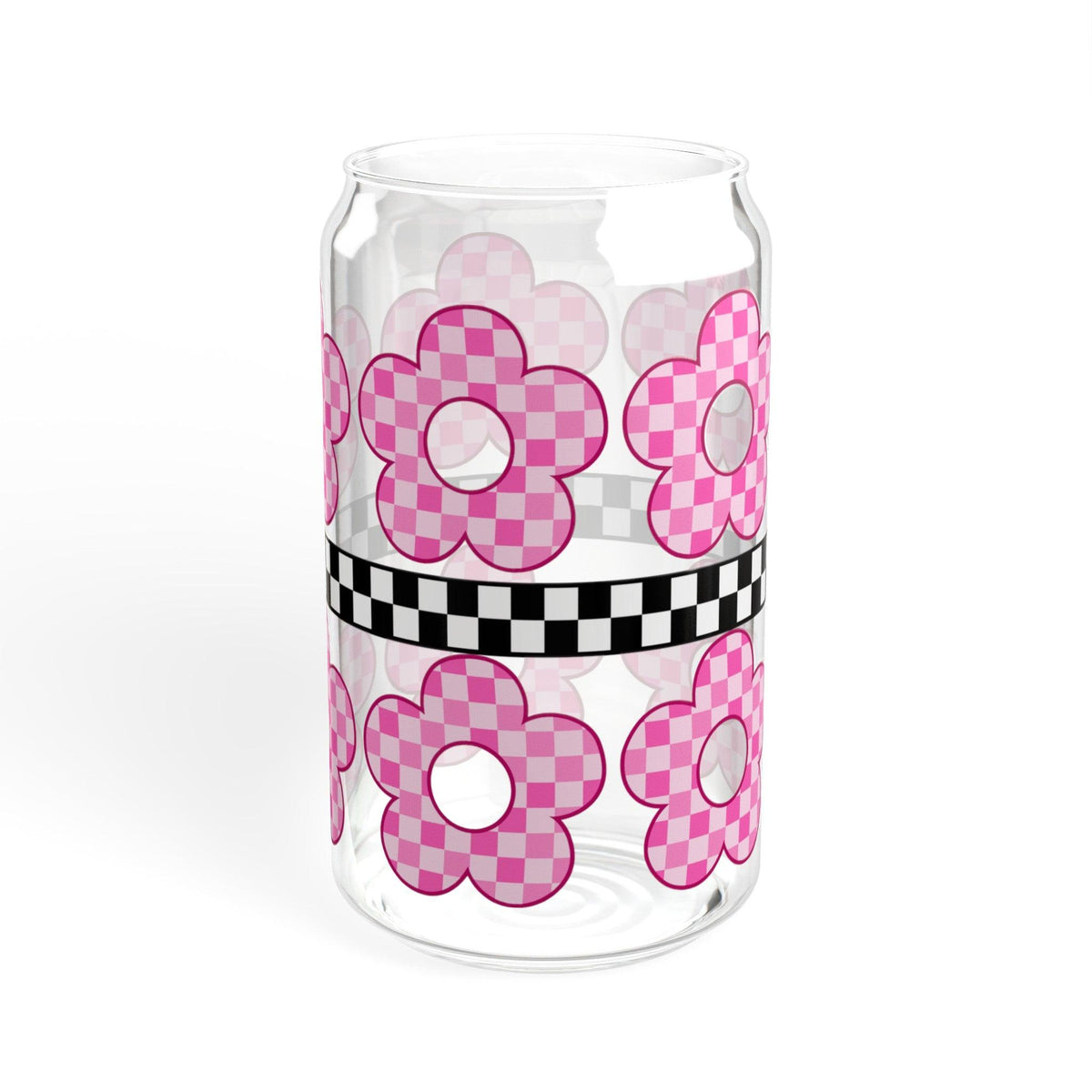 Retro Daisy Sipper Glass, 16oz