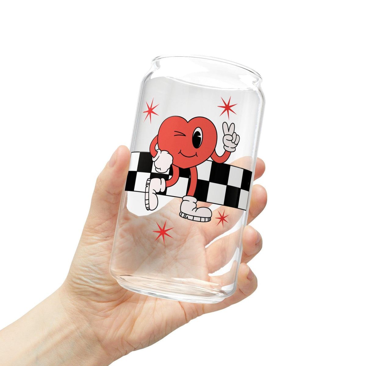 Love Rocks Sipper Glass, 16oz