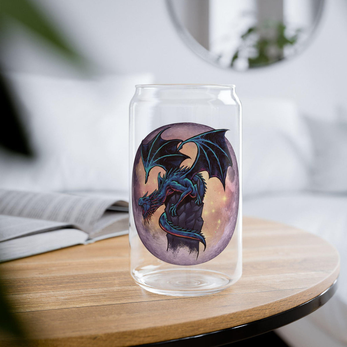 #Bookish Dragons Knight Sipper Glass, 16oz