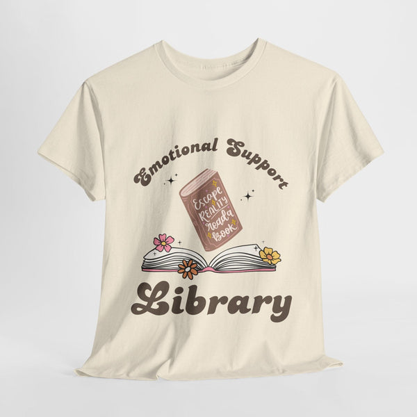 #Bookish Emotional Support Library Tee