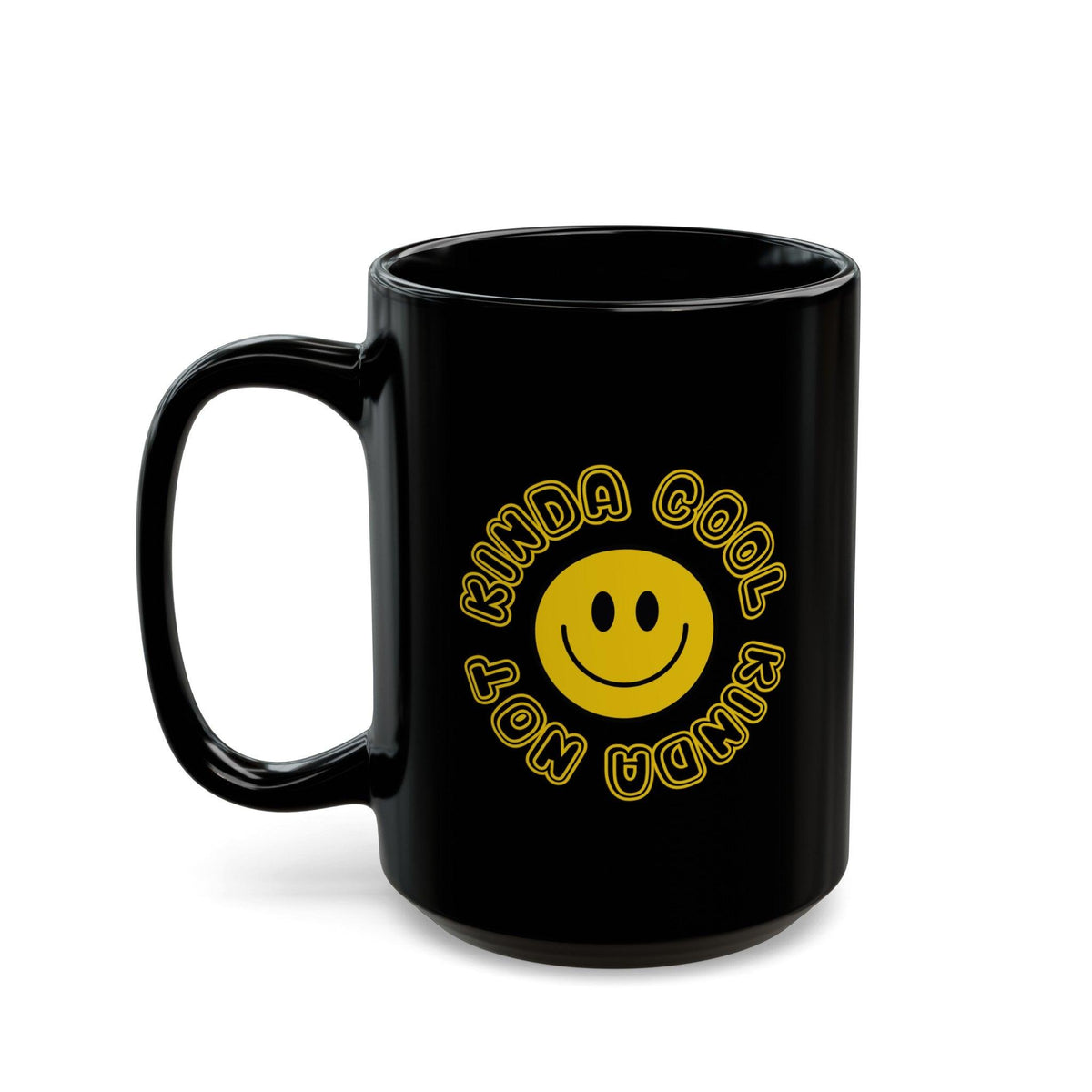 Kinda Cool Kinda Not Black Mug (11oz, 15oz)