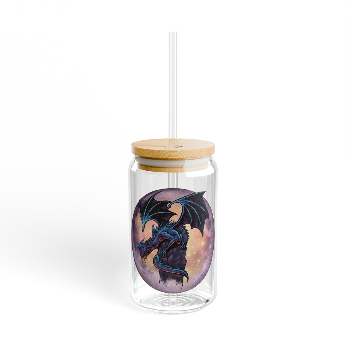 #Bookish Dragons Knight Sipper Glass, 16oz