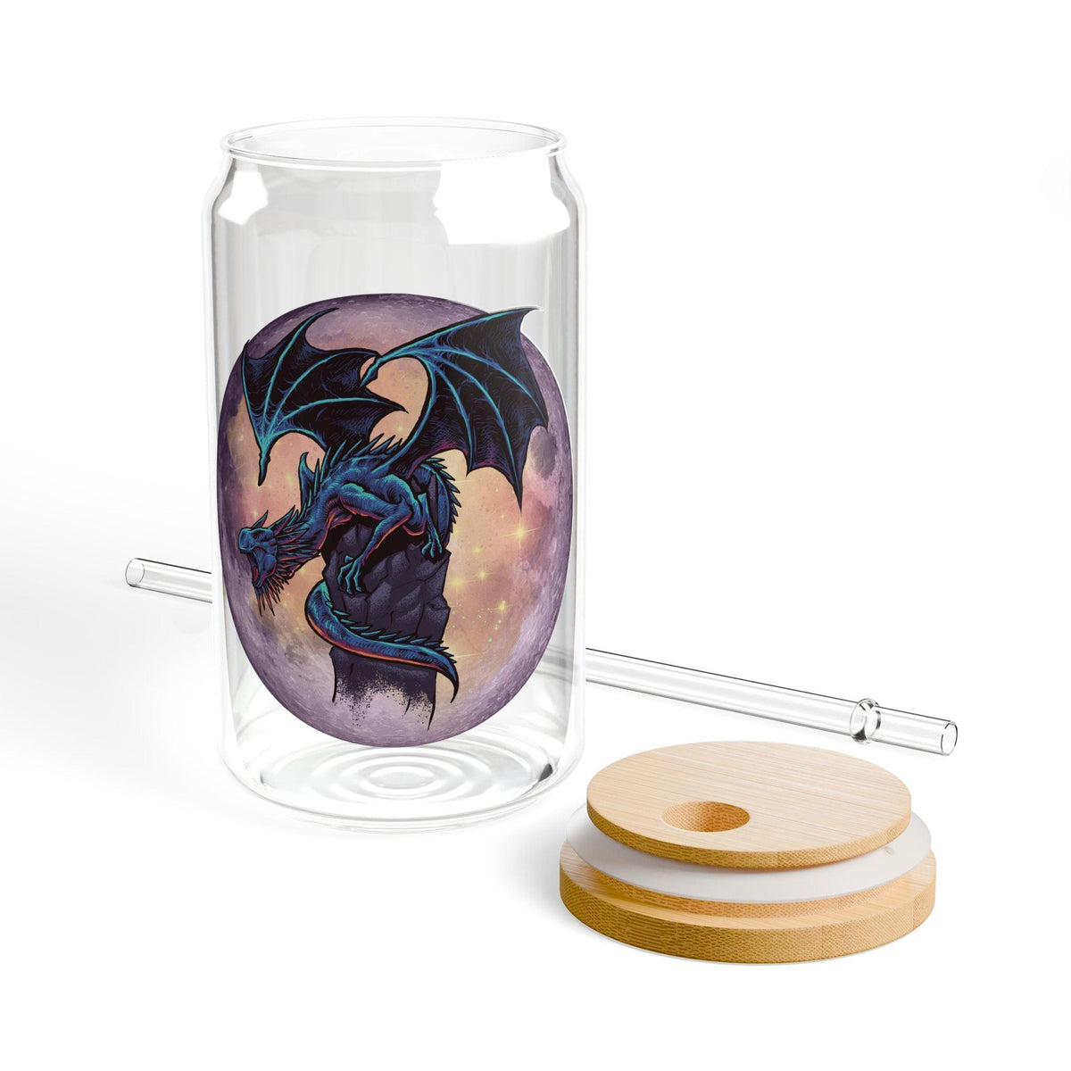 #Bookish Dragons Knight Sipper Glass, 16oz