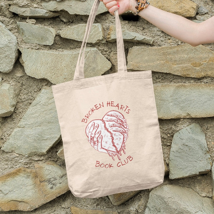 #Bookish Broken Hearts 100% Natural Cotton Tote Bag