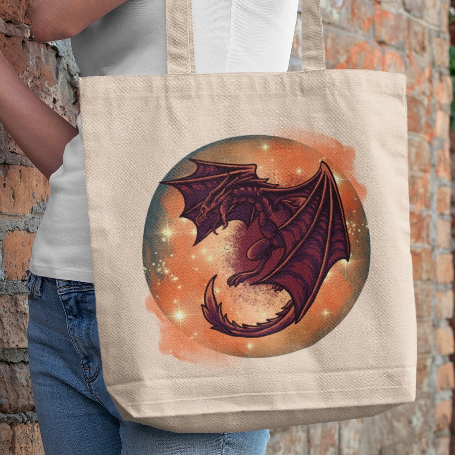 #Bookish Dragonfire 100% Natural Cotton Tote Bag