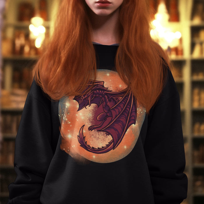 #Bookish Dragonfire Heavy Blend™ Crewneck Sweatshirt