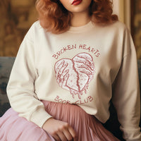 #Bookish Broken Hearts Heavy Blend™ Crewneck Sweatshirt