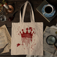 #Bookish Dark Queen 100% Natural Cotton Tote Bag 15x16