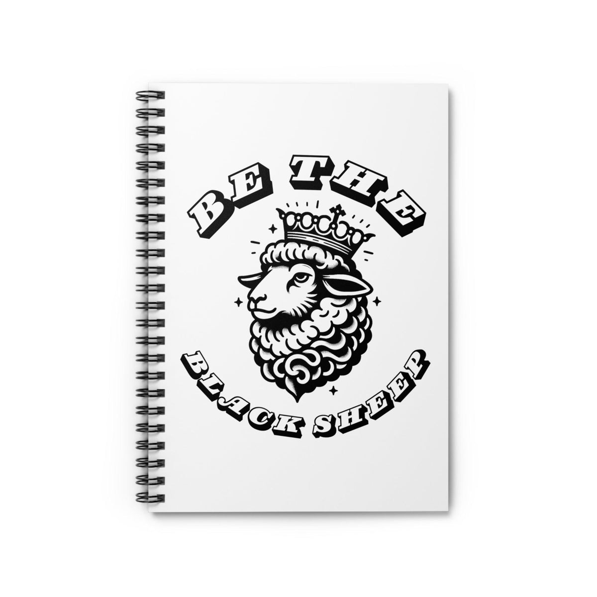 Be the Black Sheep Spiral Notebook - Ruled Line - Kate Burton Company