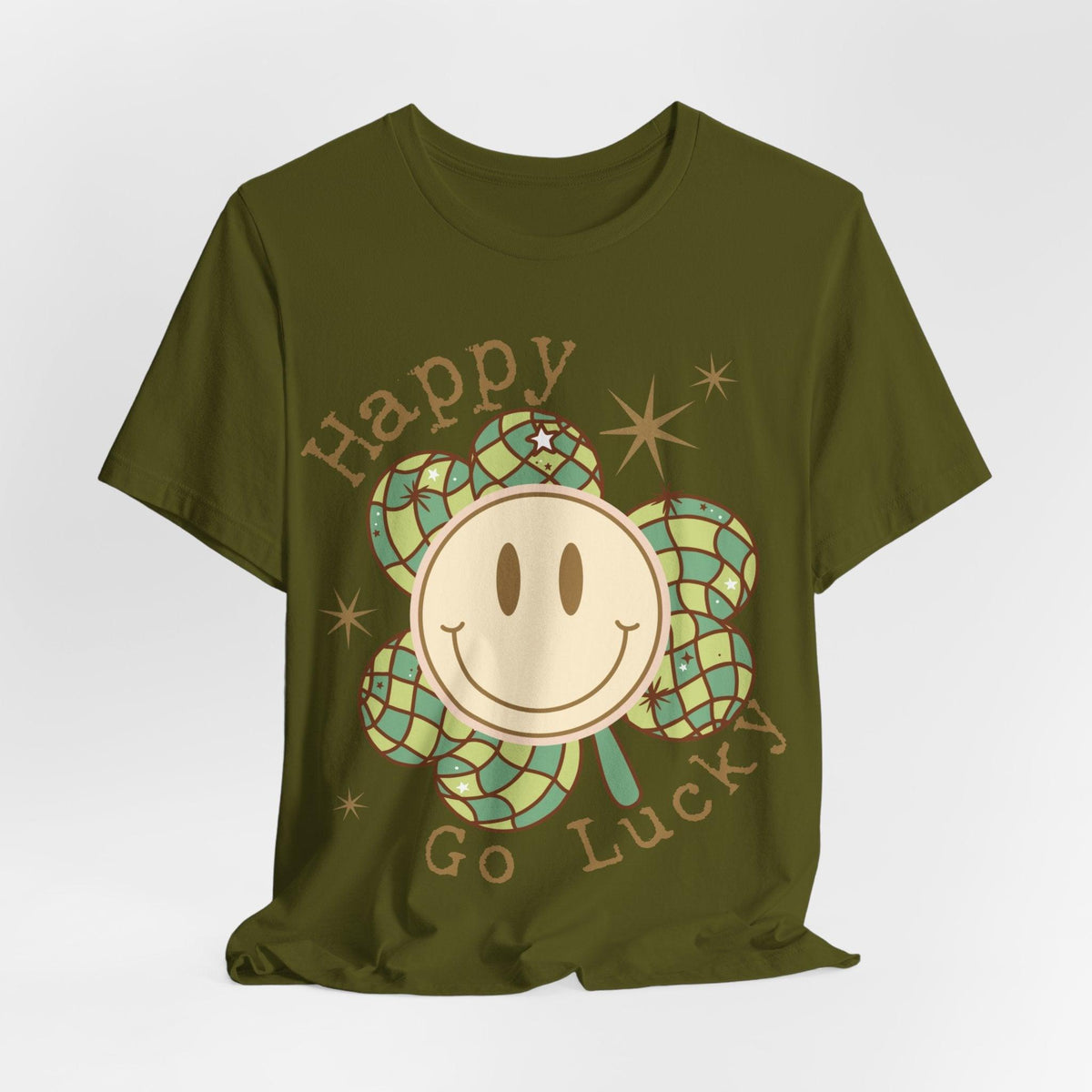 Happy Go Lucky Unisex Jersey Short Sleeve Tee - Kate Burton Company