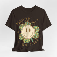 Happy Go Lucky Unisex Jersey Short Sleeve Tee - Kate Burton Company