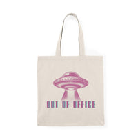 Out of Office 100% Natural Cotton Tote Bag 15x16 - Kate Burton Company