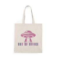 Out of Office 100% Natural Cotton Tote Bag 15x16 - Kate Burton Company