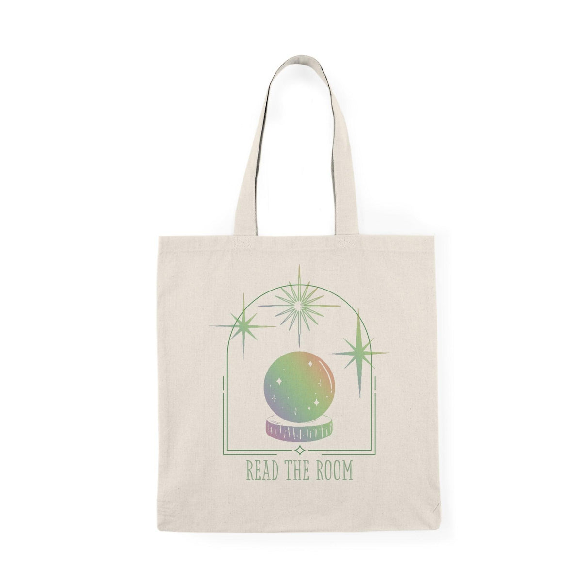 Read the Room 100% Natural Cotton Tote Bag 15x16 - Kate Burton Company