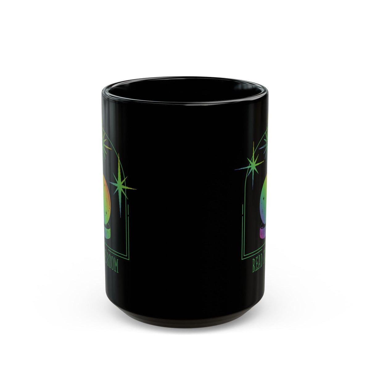 Read the Room Black Mug (11oz, 15oz) - Kate Burton Company