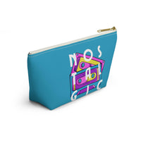 Retro Cassette Tapes NOSTALGIC Accessory Pouch with T-bottom - Kate Burton Company