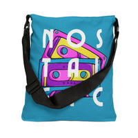 Retro Cassette Tapes NOSTALGIC Adjustable Tote Bag - Kate Burton Company